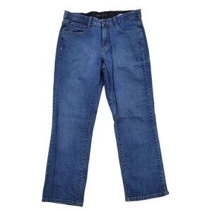 Lee Sinfully Soft Womens Straight Leg Jeans 30X27 Medium Wash Mid Rise Stretch